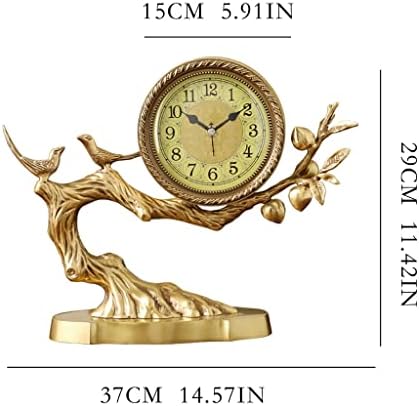 Vintage Table Clock Brass Desk Clock Ornaments Living Room Decoration Clocks and Clocks Desktop Crafts Desk Clocks Home Desktop Antique Clocks Mantel Clocks for Living Room