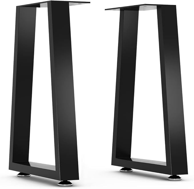 16” Furniture Legs,16”Trapezoid Bench Legs Heavy Duty Furniture Legs,Coffee Table Legs DIY Desk Legs,16”Height 10.6”Wide
