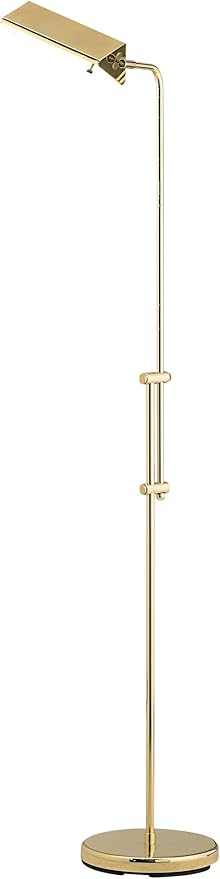 Regency Hill Tony Traditional Farmhouse 54" Tall Standing Floor Lamps Set of 2 Lights Pharmacy Task Adjustable Gold Brass Finish Living Room Bedroom House Reading Office Home Decor Entryway Dining