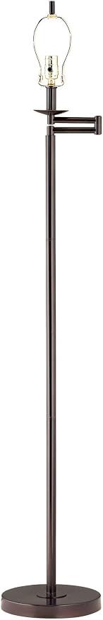 Regency Hill Modern Swing Arm Floor Lamp 60 1/2" Tall Classic Bronze Brown Adjustable Decor for Living Room Reading House Bedroom Home Office House