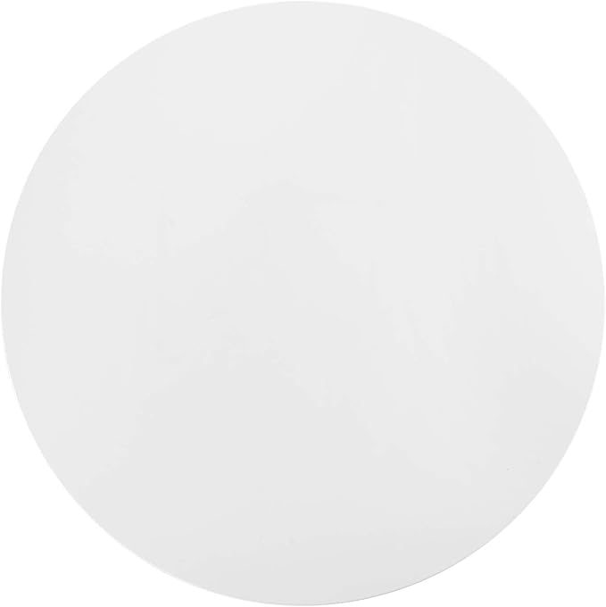 Modway Lippa 54" Mid-Century Modern Dining Table with Round White Top in Gold White