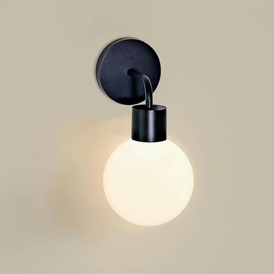 Wireless Wall Sconce (Shark Tank) Rechargeable & Dimmable LED Light w/App Control & Damage-Free Install, Moveable Modern Ambient Lighting for Elegant Home & Bedroom Decor | Matte Black