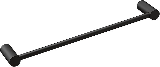 Moen Align Matte Black 18 inch Modern Single Towel Bar, YB0418BL