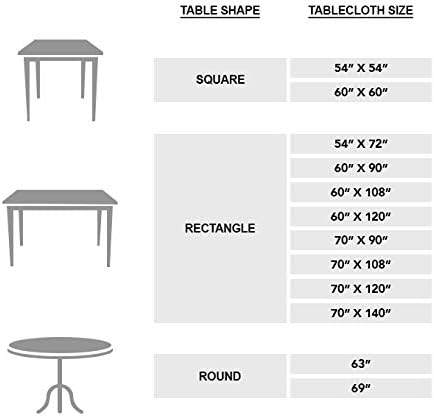Maison d' Hermine Table Cloth Rectangle Table 100% Cotton 60 x 120 Inches Fall Tablecloth Reusable Everyday Use for Thanksgiving Christmas Decorations Dining Farmhouse Party (Rural Christmas)