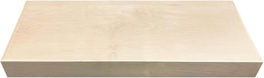 Rok Hardware Single Piece Floating Kitchen Shelf, 30 Inch (762mm) Length x 10 Inch (254mm) Depth, Wall Mounted, Maple Finish Floating Shelf for Bathroom, Living Room FLO30X10MPL