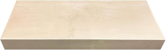 Rok Hardware Single Piece Floating Kitchen Shelf, 24 Inch (610mm) Length x 10 Inch (254mm) Depth, Wall Mounted, Maple Finish Floating Shelf for Bathroom, Living Room FLO24X10MPL