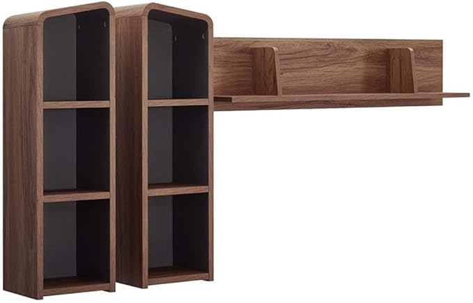 Modway Omnistand, Wall Mounted Shelves, Walnut Gray