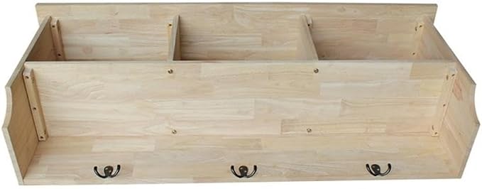 International Concepts Wall Shelf Unit with Storage