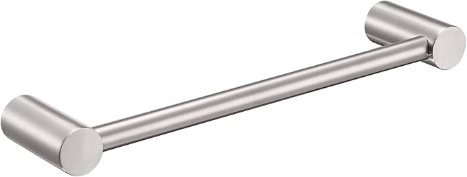 KOKOSIRI Towel Bars Brushed Nickel 16-Inch Single Rod Hand Towel Holder Wall Mounted Hanger for Bathroom Lavatory Hardware Stainless Steel, B4007BR-L16