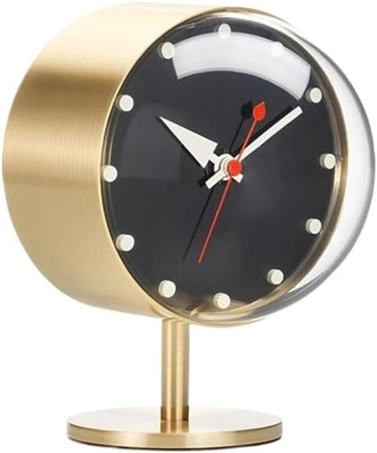 Table Clocks for Bedroom Specialty Table Clocks Retro for Creative Brass Quartz Silent Desktop Clock Decor Art Desk Clock