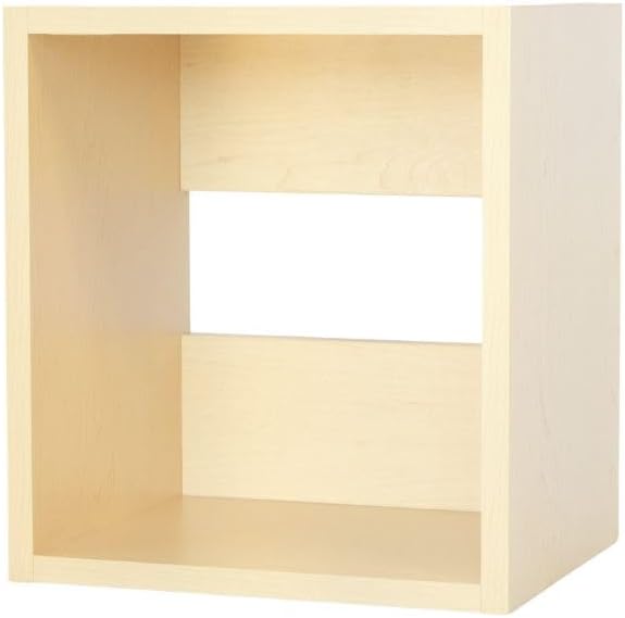 Custom Sized 1-Cube Cubby; Choose color, width, depth, and height. Units are 3/4 inch thick premium grade melamine for strong, solid unit. Easy assembly. Place on the floor or mount on a wall.