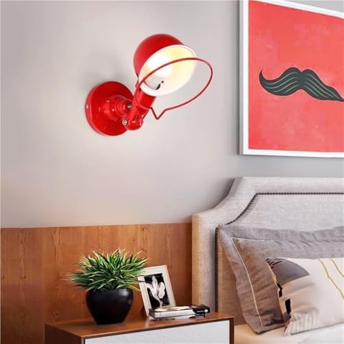 Adjustable Indoor Swing Arm Wall Lamp, Retro Industrial Wall Sconce with E27 Base, Black Metal Shade Light Fixture for Loft, Hallway, Foyer, Vintage Home Decor