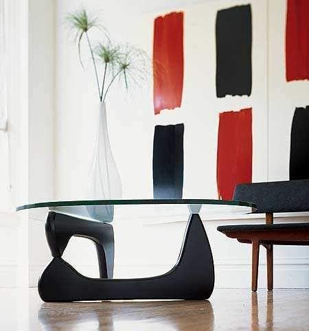 SHISEDECO Mid Century Modern Triangle Coffee Table Legs/Feet Only, 2 Pieces Interlocking Center Solid Wood Base, for Living Room, Leisure Area, Patio, Study etc. (Black)
