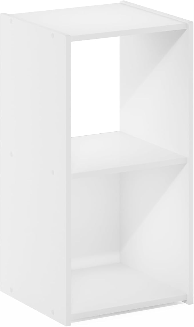 Furinno Pelli Cubic Storage Cabinet, 2x1, White