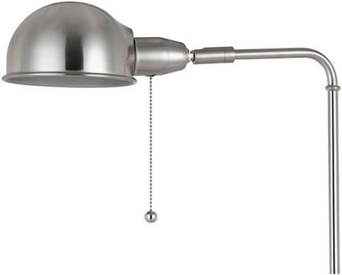 HomeStock 16" x 10" x 15.8" Bronze Pharmacy Table Lamp with Adjustable Head Pull Chain Switch and Tubular Frame for Classic Focused Task Lighting