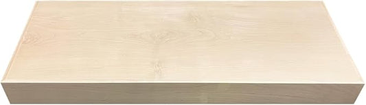 Rok Hardware Single Piece Floating Kitchen Shelf, 36 Inch (914mm) Length x 10 Inch (254mm) Depth, Wall Mounted, Maple Finish Floating Shelf for Bathroom, Living Room FLO36X10MPL