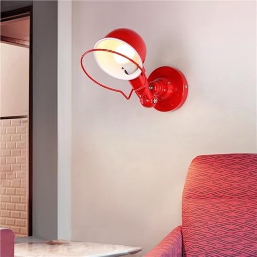 Adjustable Indoor Swing Arm Wall Lamp, Retro Industrial Wall Sconce with E27 Base, Black Metal Shade Light Fixture for Loft, Hallway, Foyer, Vintage Home Decor