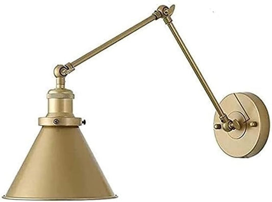 Adjustable Swing Arm Wall Lamp Iron Sconce Light Industry Retro Metal Loft Indoor V-intage E27 Bedside Bedroom Reading Living Room Dining,Luxury