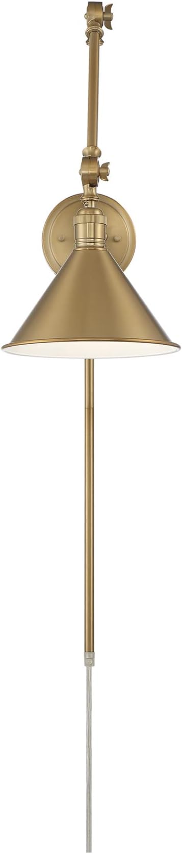 Nuvo Lighting 67113-1 Light 120 volt Polished Nickel Swing Arm Lamp (DELANCEY SWING ARM FIXTURE)