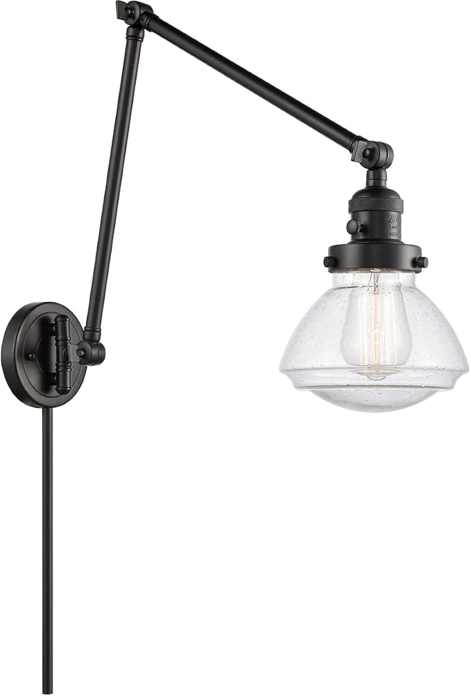 Innovations 238-BK-G324-LED LED Swing Arm Lamp from Franklin Restoration Collection