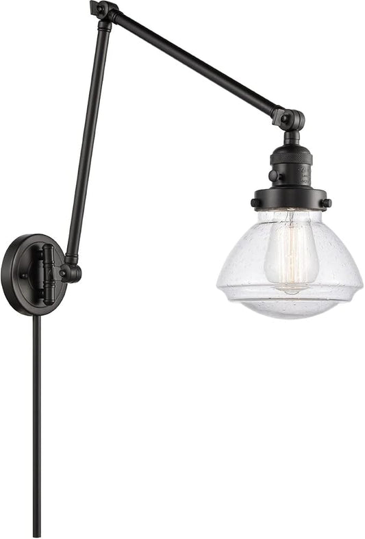 Innovations 238-BK-G324-LED LED Swing Arm Lamp from Franklin Restoration Collection