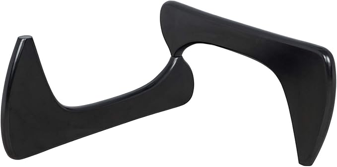 SHISEDECO Mid Century Modern Triangle Coffee Table Legs/Feet Only, 2 Pieces Interlocking Center Solid Wood Base, for Living Room, Leisure Area, Patio, Study etc. (Black)