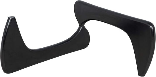SHISEDECO Mid Century Modern Triangle Coffee Table Legs/Feet Only, 2 Pieces Interlocking Center Solid Wood Base, for Living Room, Leisure Area, Patio, Study etc. (Black)
