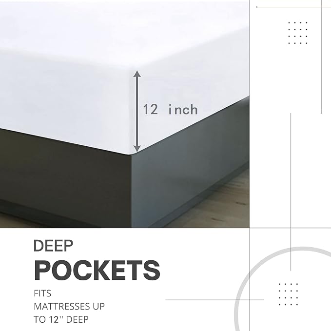 Mid Century Modern Abstract Bed Sheets King Size, Geometric Dots And Lines Sheet Set,Soft Microfiber Deep Pocket Wrinkle Free Fitted Sheet & Flat Sheet & Pillowcase Sets, Bold Bedding Sheets - 4 Piece