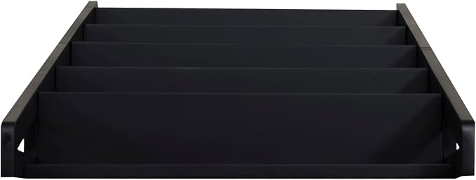 Linon Melissa Black Wooden Five Shelf Ladder Bookcase