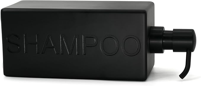 Rectangular Resin Dispenser Premium Bathroom Shampoo Conditioner Body Wash Bottle Modern Refillable Pump Design