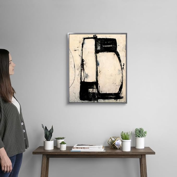 CANVAS ON DEMAND Lazy Dog Canvas Wall Art Print by Erin Ashley, Abstract, Home Decor, Modern Abstract, Artwork,20" x24in