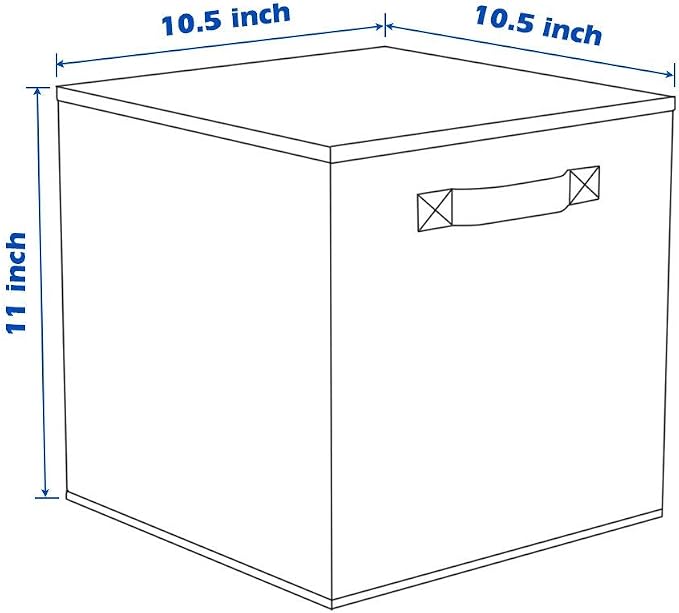 ShellKingdom Storage Bins, Foldable Fabric Storage Cubes And Cloth Storage Organizer Drawer For Closet And Toys Storage, 6 Pack (Lavender)