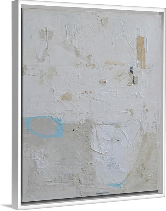 CANVAS ON DEMAND Two Shades One Heart Canvas Wall Art Print by Erin Ashley, Abstract, Home Decor, Modern Abstract, Artwork,24" x30in