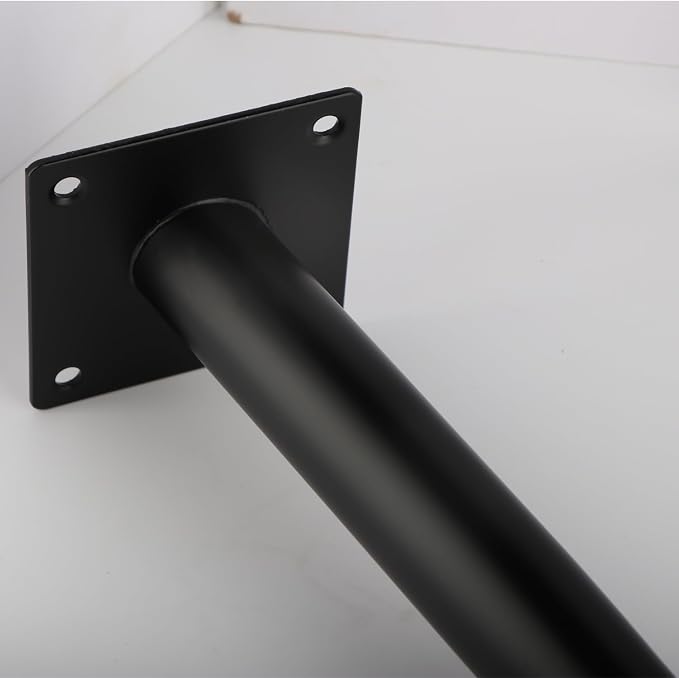 Oblique Furniture Leg 14 Inch, Slant Tapered Metal Coffee Table Legs 4pcs, Mid Century Modern Sofa Cabinet Feet Black for Home DIY Project