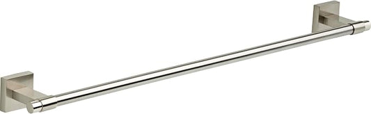 Franklin Brass Maxted (1-Pack) 24" Towel Rack for Bathroom, Satin Nickel Towel Bar for Bathroom Wall Towel Holder Rod Wall Mounted Bathroom Accessories MAX24-SN