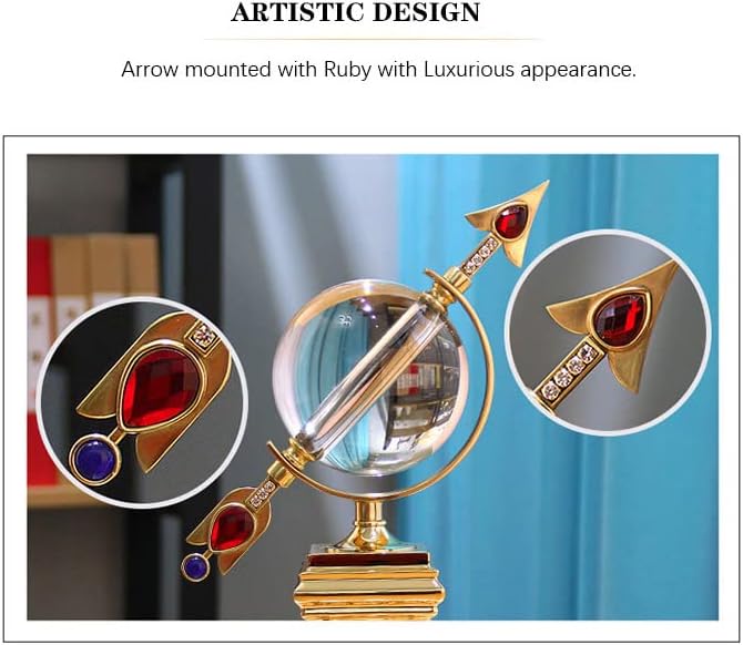 Classic Golden Brass Desk Clock Arrow Retro Bedroom Table Clock Vintage Desktop Alarm Shelf Clocks Bedroom Home Decor Gift (Type B Desk Clock)