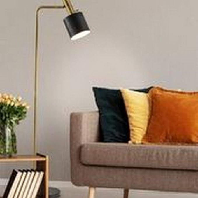 Adesso 3159-01 Emmett Floor Lamp, 61 in., 60W, Antique Brass & Black, 1 Table Lamp