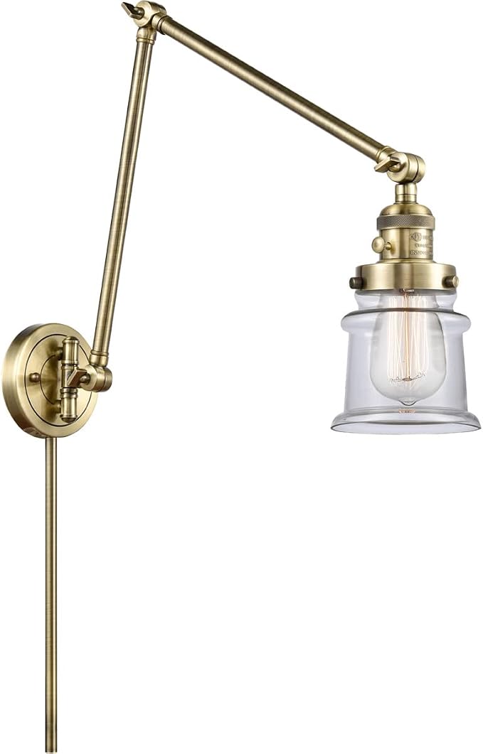 Innovations 238-AB-G182S-LED LED Swing Arm Lamp from Franklin Restoration Collection