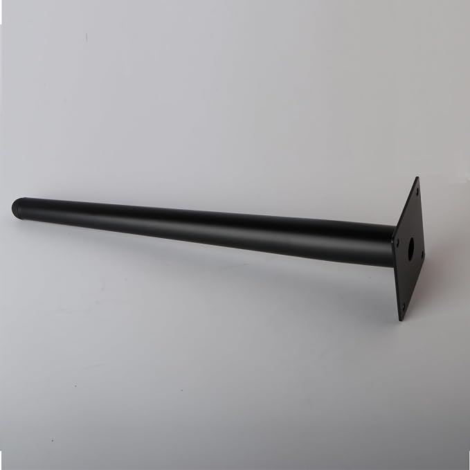Oblique Furniture Leg 22 Inch, Slant Tapered Metal Coffee Table Legs 4pcs, Mid Century Modern Sofa Cabinet Feet Black for Home DIY Project