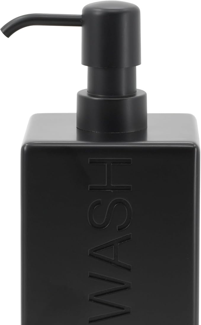 Rectangular Resin Dispenser Premium Bathroom Shampoo Conditioner Body Wash Bottle Modern Refillable Pump Design