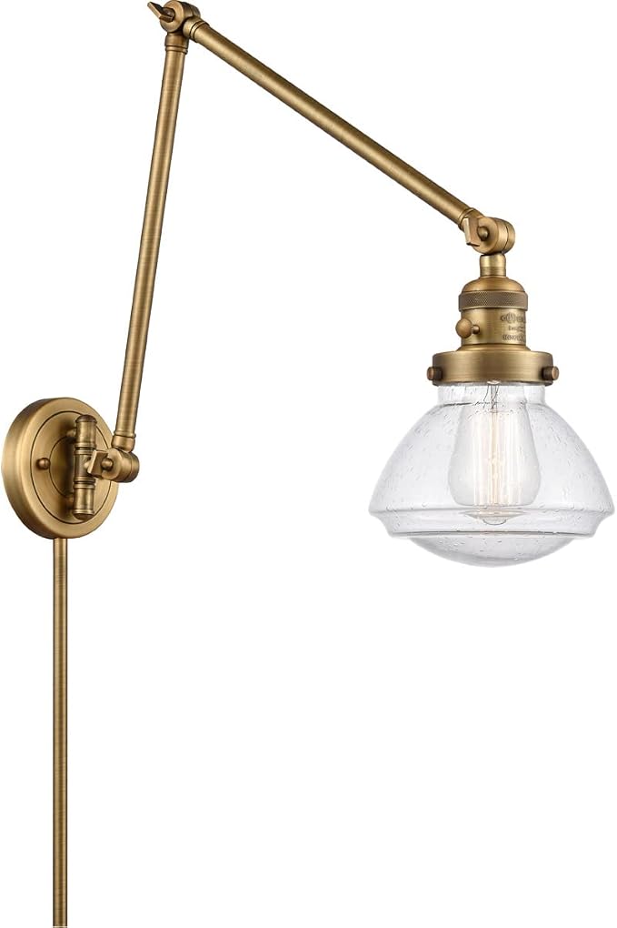 Innovations 238-BB-G324-LED LED Swing Arm Lamp from Franklin Restoration Collection