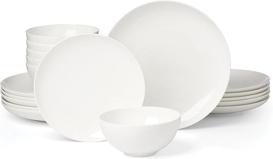 Lenox 899187 Studio 1414 Coupe 18-Piece Dinnerware Set, Service For 6