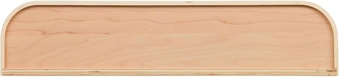 Wooden Wall Mounted Display Caddy, Floating Shelf Organizer Rack, Wood Wall Pocket, Storage Basket Bin 17.7” Wide (Maple)