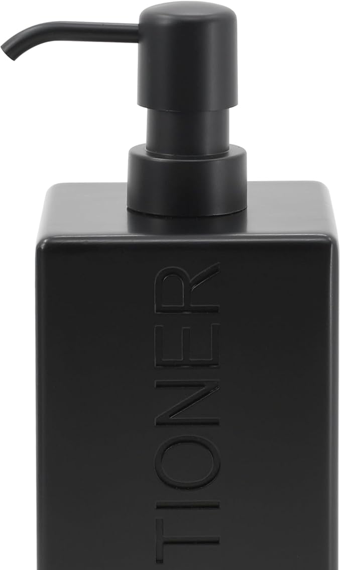 Rectangular Resin Dispenser Premium Bathroom Shampoo Conditioner Body Wash Bottle Modern Refillable Pump Design