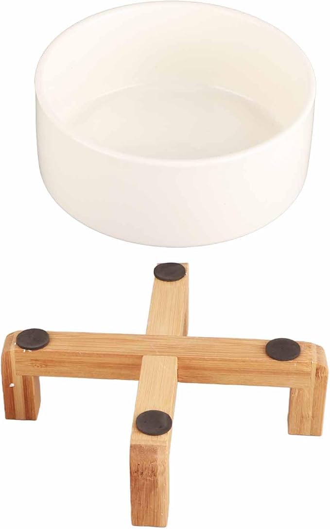 MINGZHE Ceramic Outdoor Planters,Flower Pot with Wooden Stand Indoor Display Rack Succulents Pots Round Planters for Indoor Plants(#1)