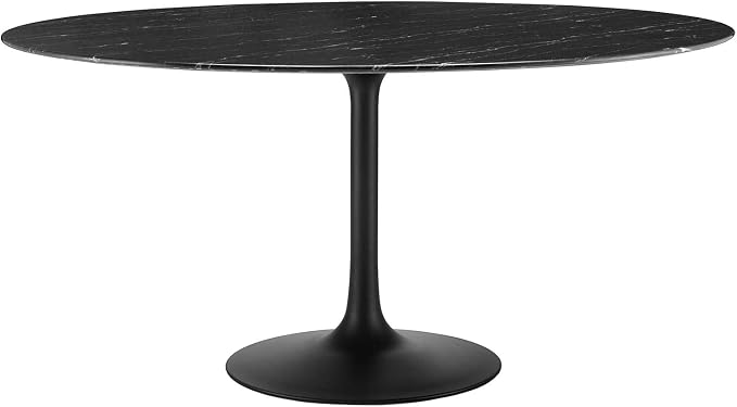 Modway Lippa Dining Table, 60", Black Black