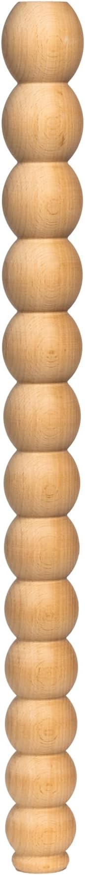 Beech Wood Modern Farmhouse Table Leg – Hanmade Turned Design – Unfinished Spindle Legs for DIY Furniture, Coffee Tables, Desks & Kitchen Islands (26 Inch / 65 cm)
