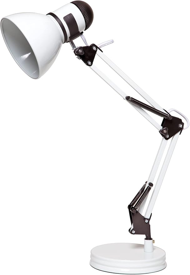 Boston Harbor TL-WK-134E-WH-3L Desk Lamp Swing Arm, White