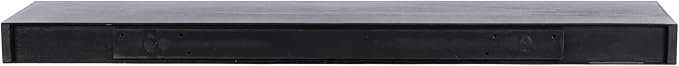 Kate and Laurel Havlock Modern Natural Floating Shelf; 36 x 8; Black; Functional Bathroom and Kitchen Shelf for Storage and Display of Picture Frames or Plants