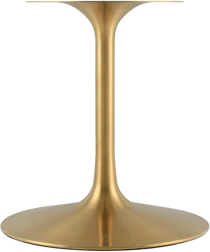 Modway Lippa Dining Table, 78", Gold Cherry Walnut